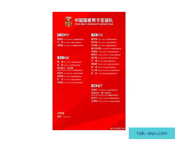 中国足球最新动态：国足热身赛惨败新一期大名单公布全新战术引关注